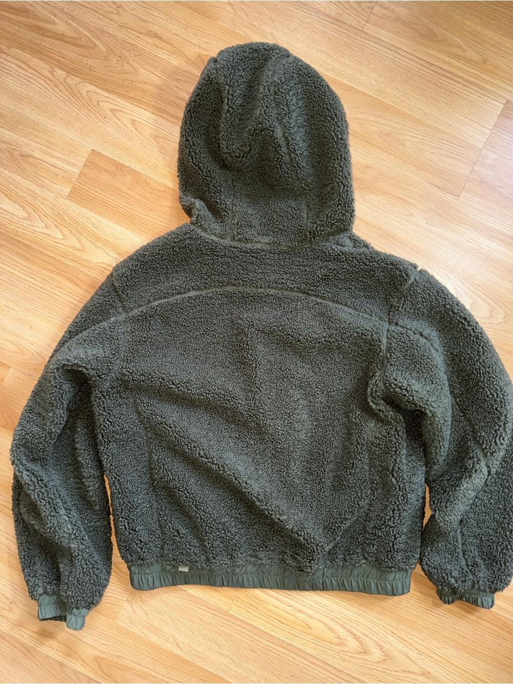 Lululemon Reversible Jacket Olive Green Sherpa Small - Picture 8 of 12